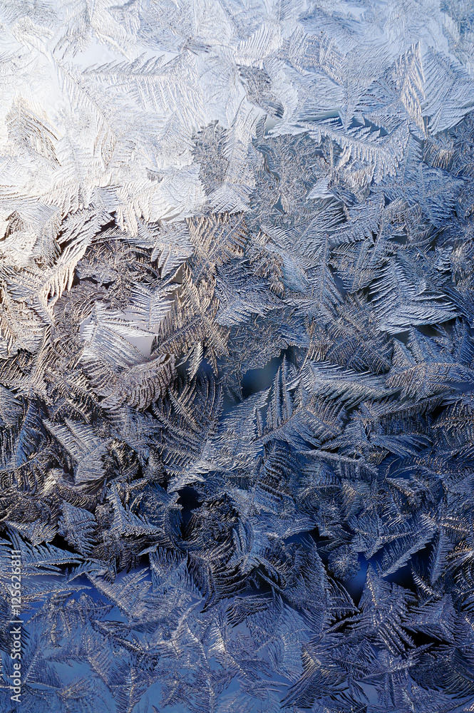 Obraz Dyptyk Winter ice background