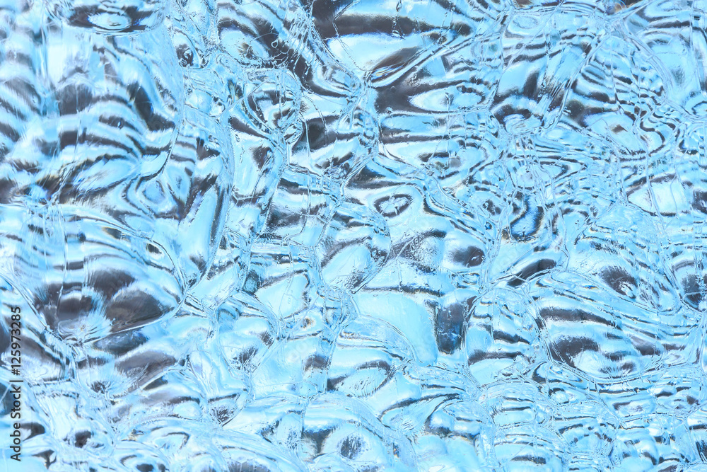 Obraz Tryptyk Iceberg texture close up, ice