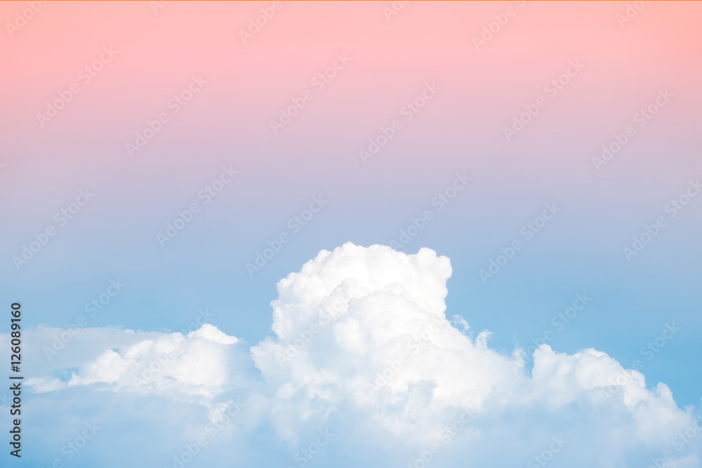 Fototapeta abstract soft sky cloud with