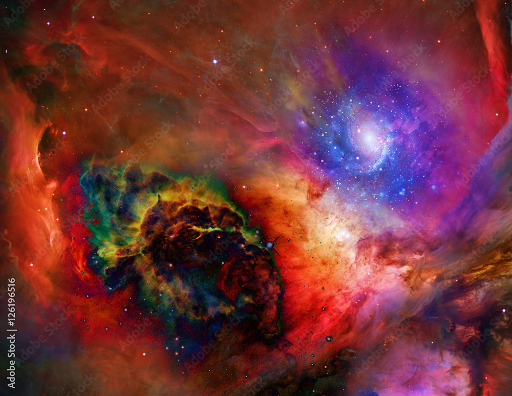 Obraz Kwadryptyk Galactic Space  Some elements