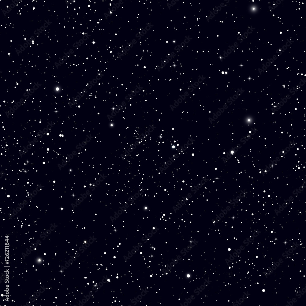 Obraz Pentaptyk Space with stars vector