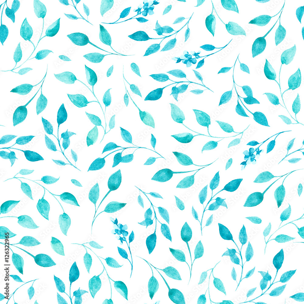 Tapeta pattern of watercolor blue and