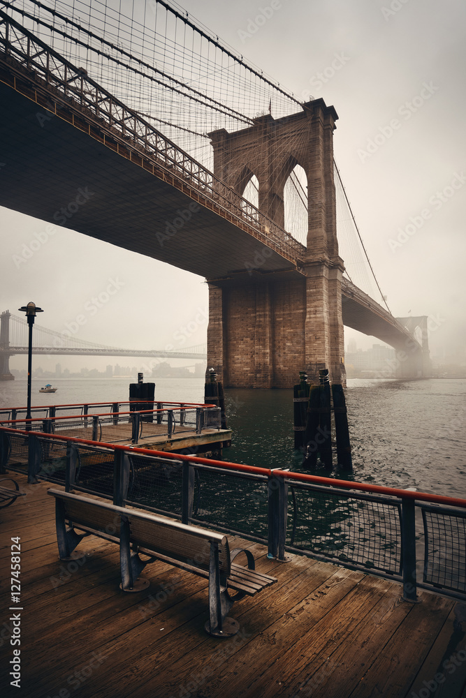 Obraz Tryptyk Brooklyn Bridge