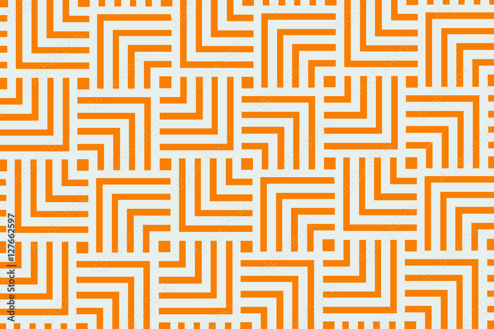 Fototapeta Orange geometric pattern