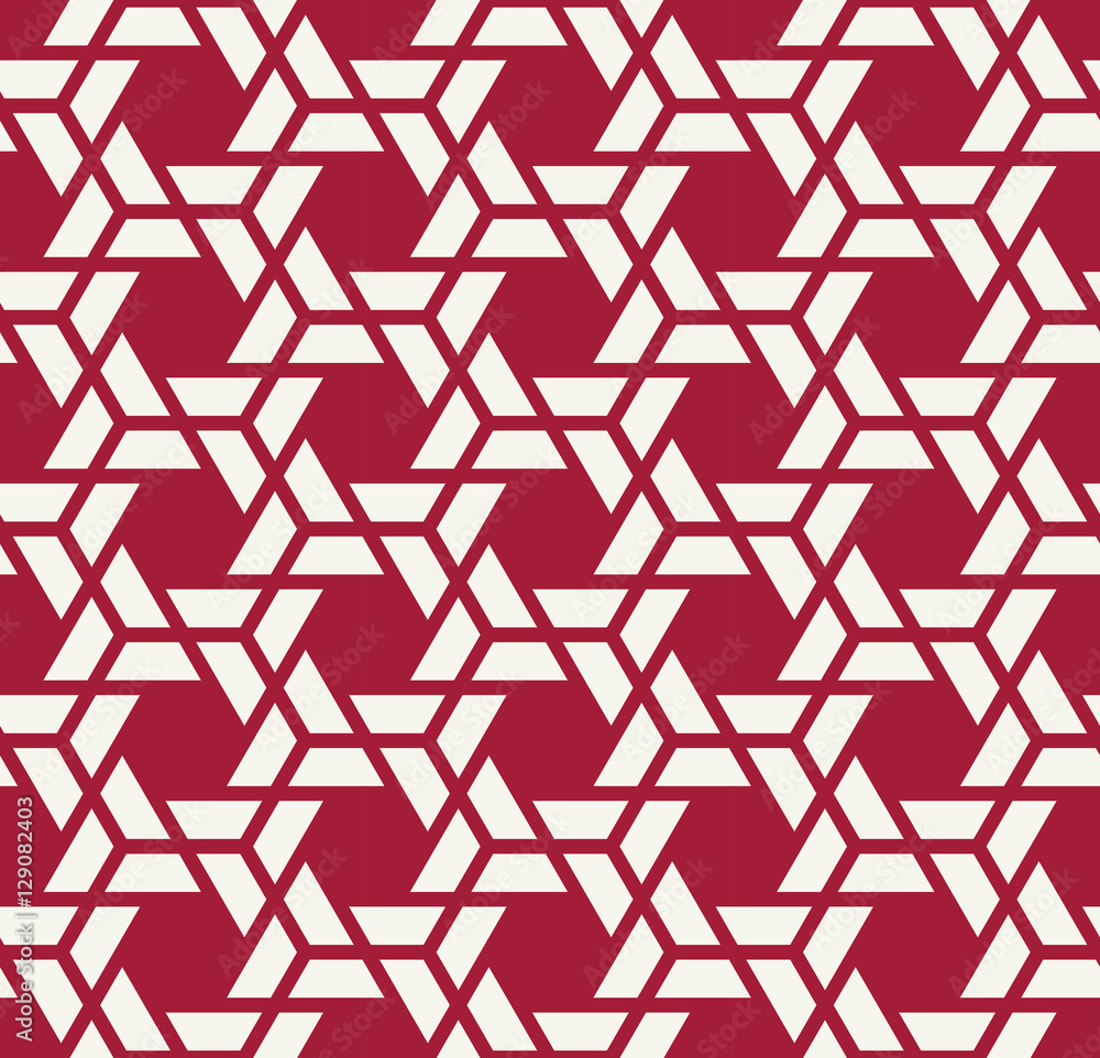 Tapeta Abstract geometric red hipster