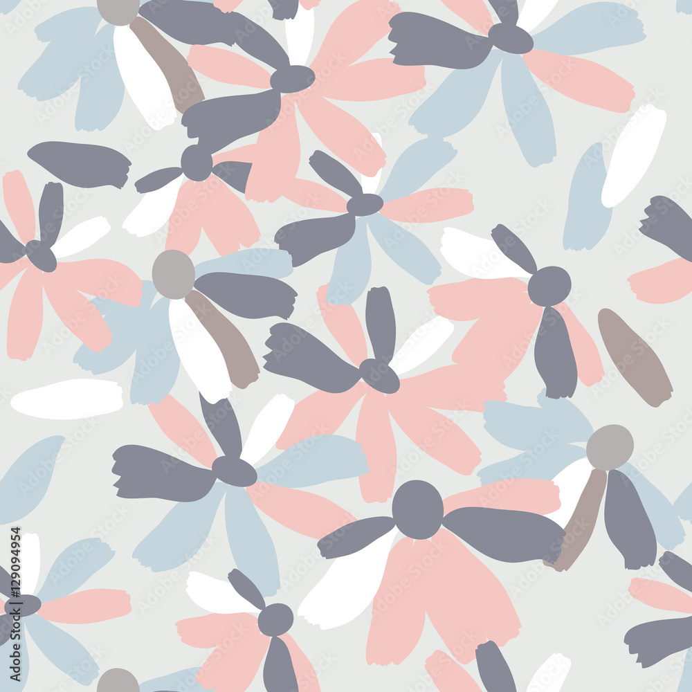 Tapeta Seamless pattern with flowers