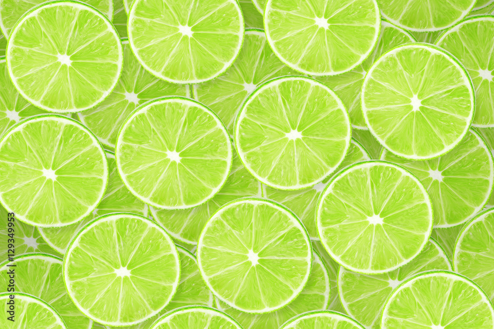 Fototapeta Background of lime sliced