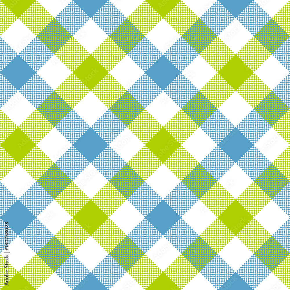 Tapeta Blue green diagonal checkered