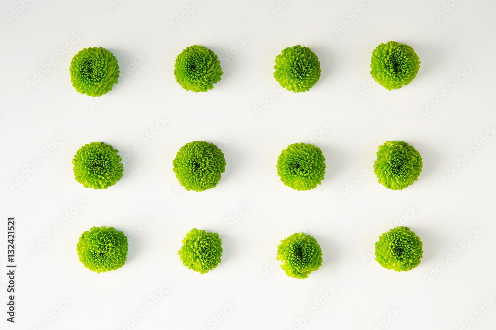 Obraz Tryptyk Spring pattern from green