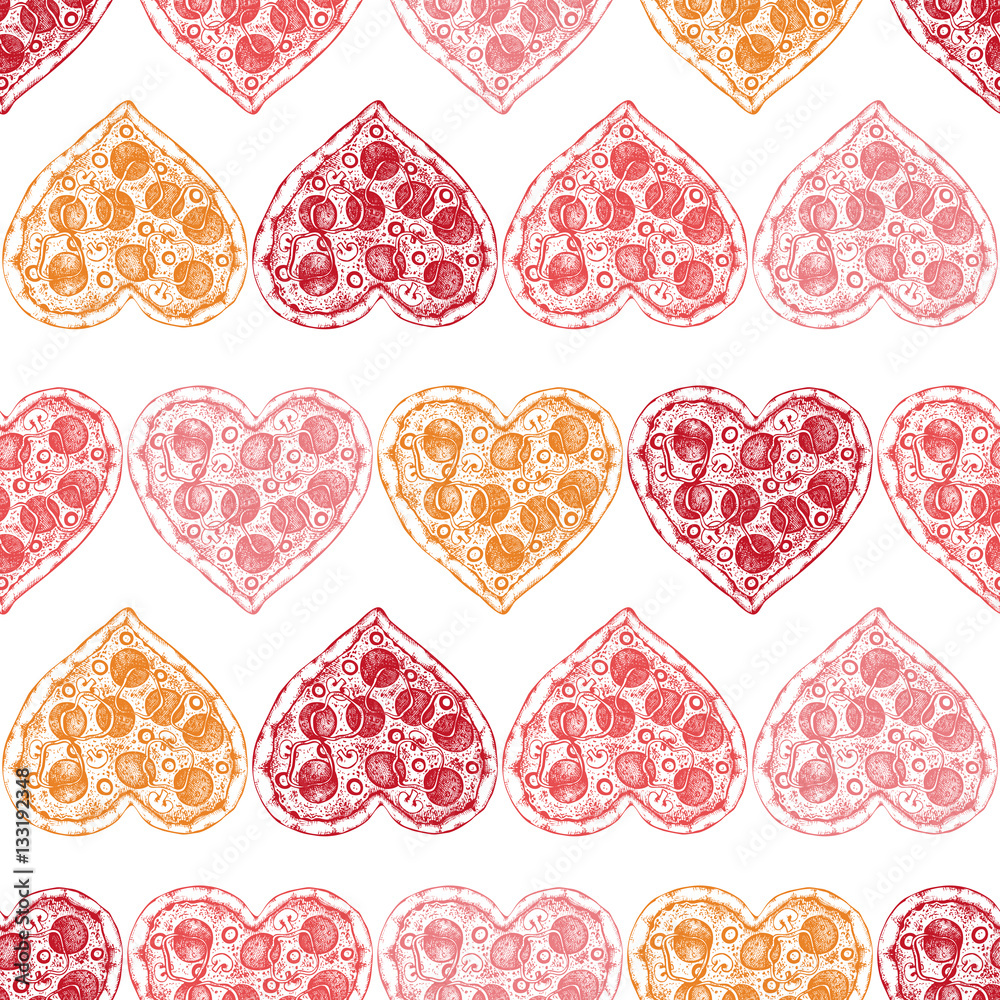 Obraz Tryptyk Valentine's Day background