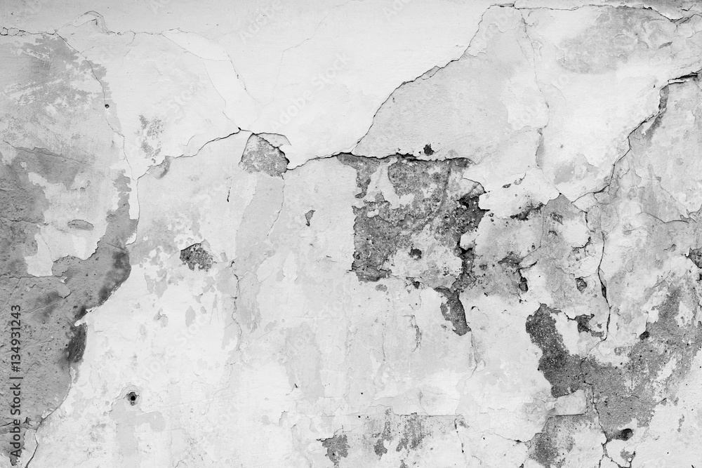 Fototapeta Wall fragment with scratches