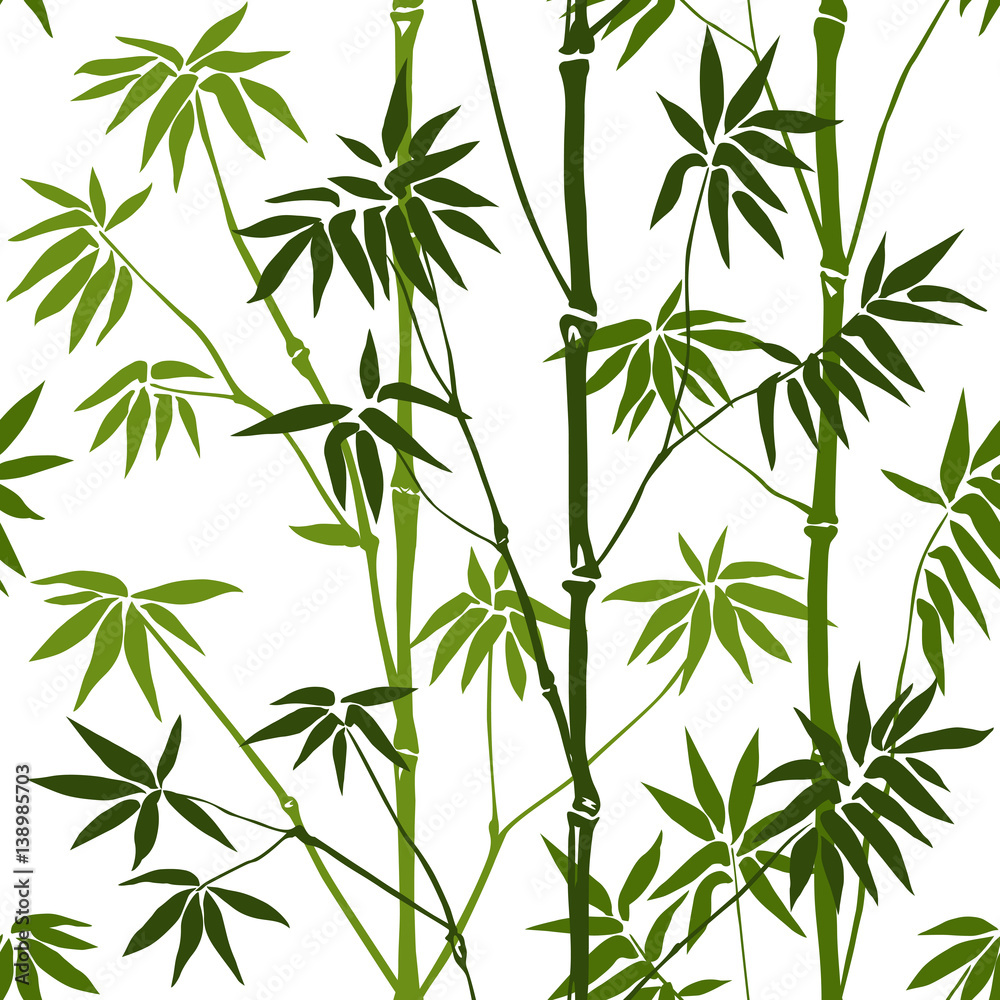 Tapeta Bamboo Seamless Pattern