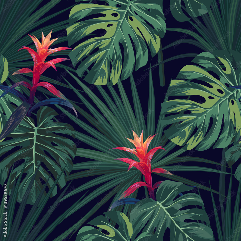 Fototapeta Exotic tropical background