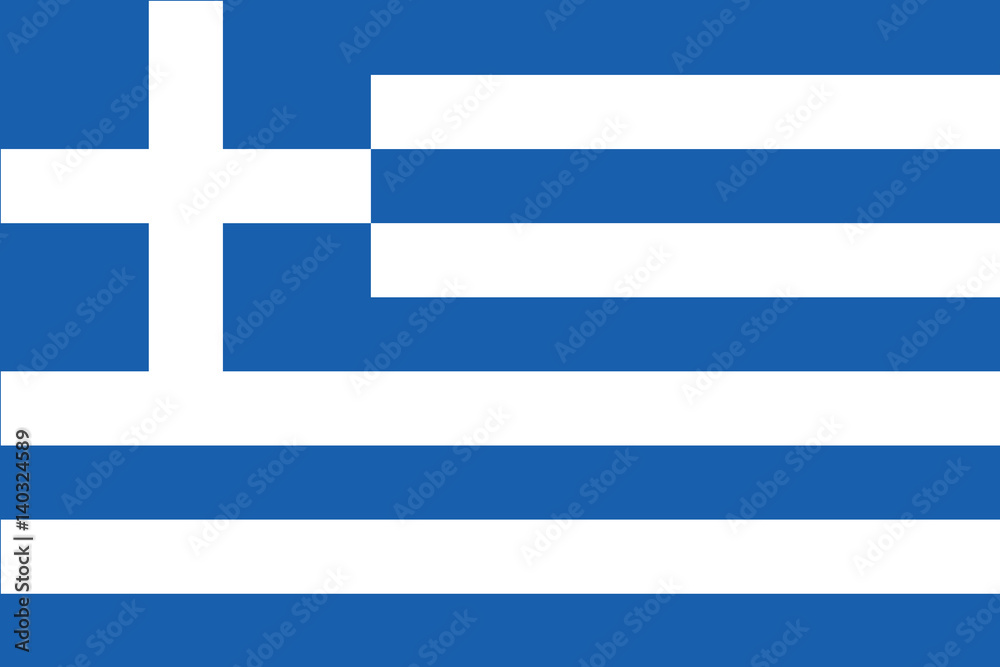 Fototapeta Amazing Greek flag