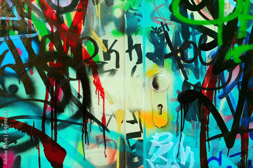Obraz Pentaptyk Graffiti