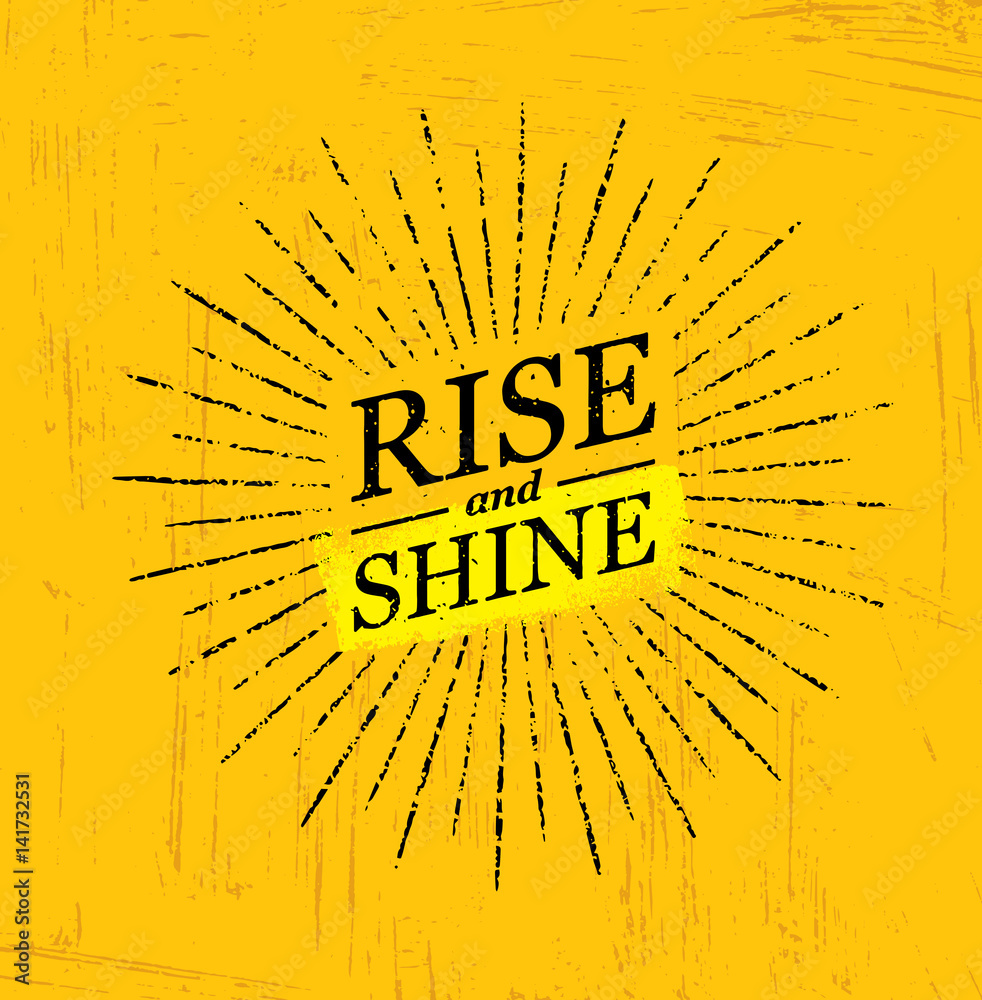 Obraz Kwadryptyk Rise And Shine. Inspiring