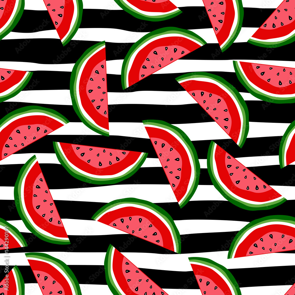 Tapeta Watermelon seamless pattern.