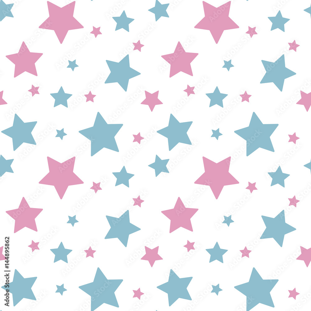 Fototapeta pastel colorful star pink blue