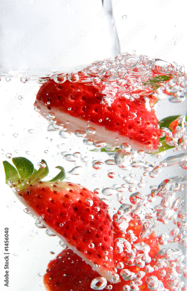 Obraz Tryptyk strawberry splash