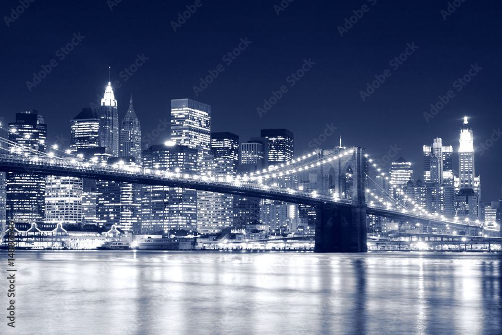 Obraz Dyptyk Brooklyn Bridge and Manhattan