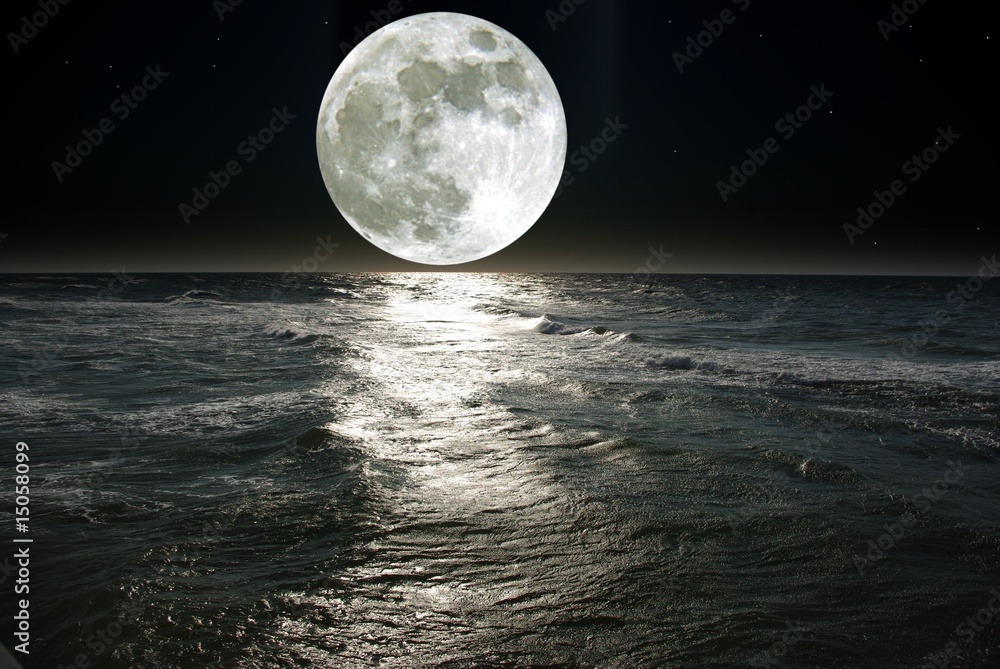 Obraz Kwadryptyk moon