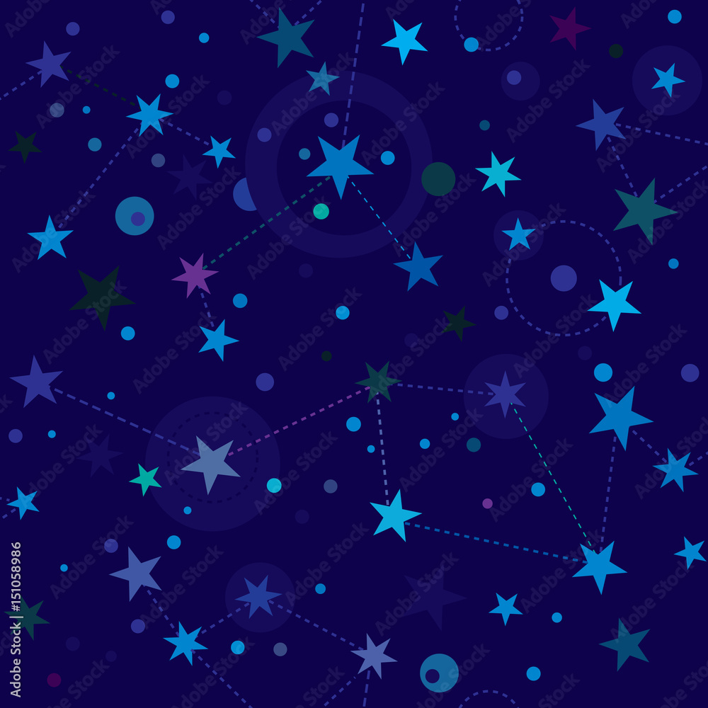 Tapeta Starry Night pattern swatch