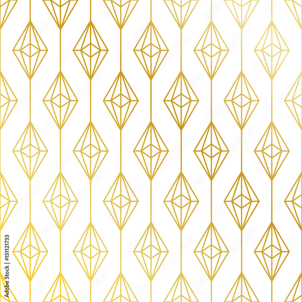 Tapeta Golden seamless pattern