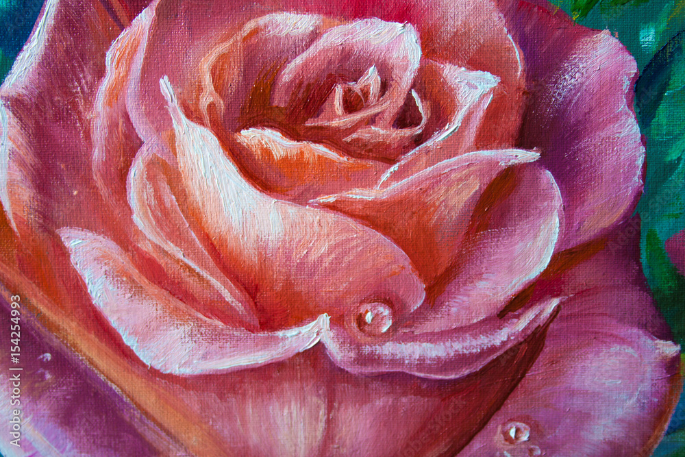 Obraz Kwadryptyk Vintage pink roses for