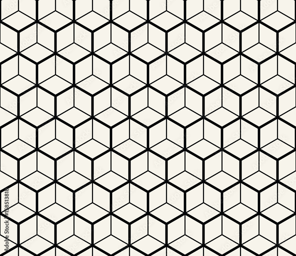 Tapeta hexagon geometric line grid