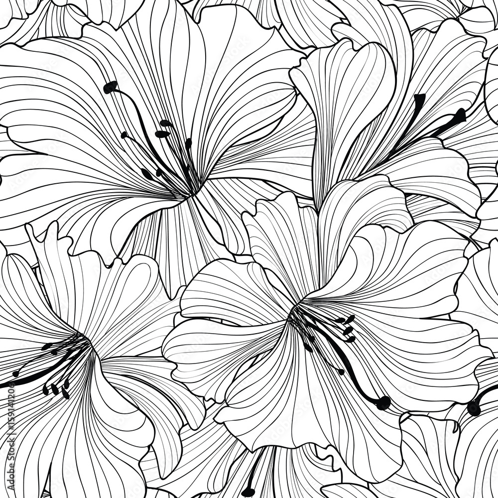 Tapeta Floral seamless pattern.