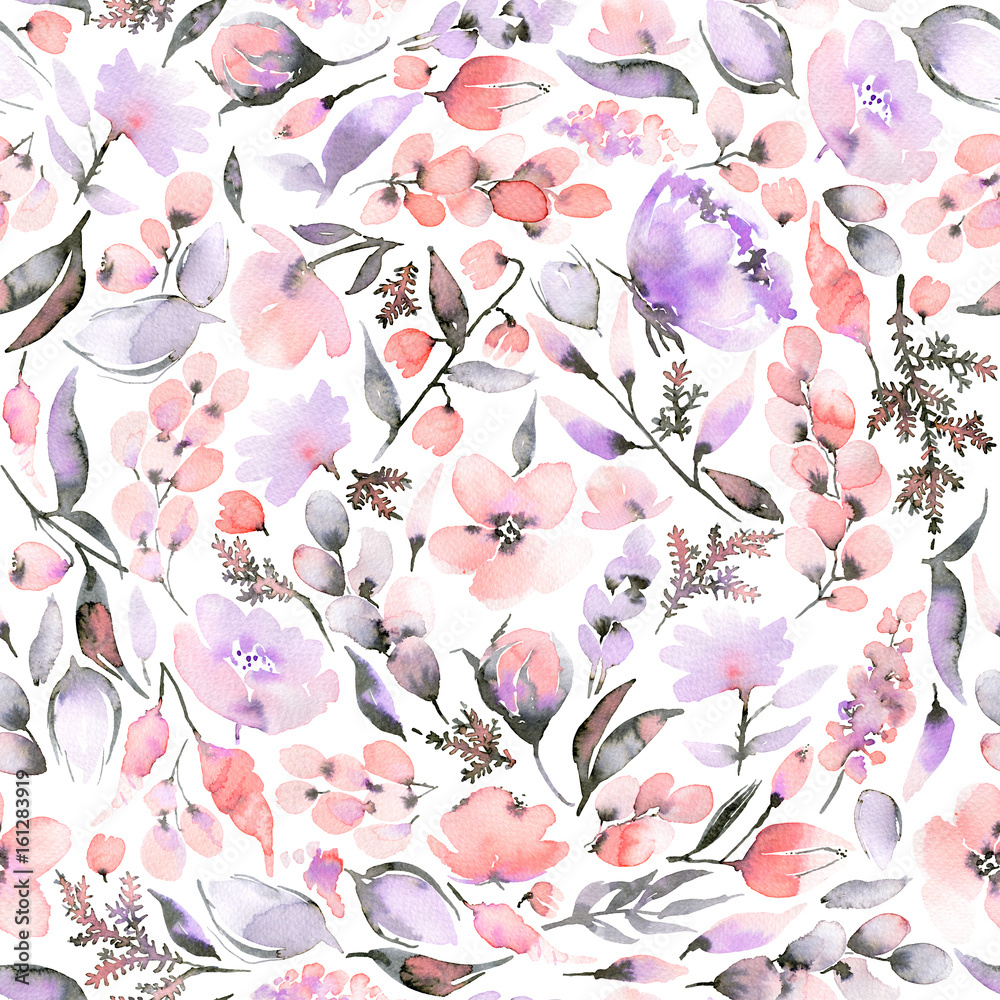 Tapeta Seamless pattern with pink
