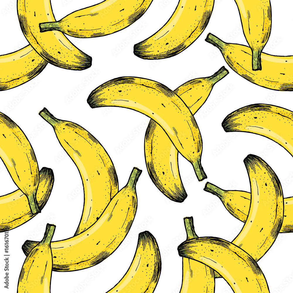 Tapeta Banana seamless pattern. Fun