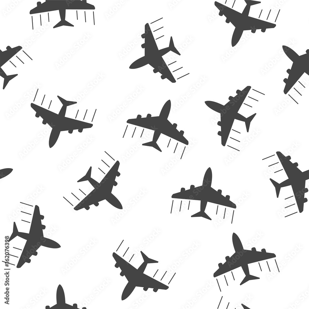 Tapeta Airplane seamless pattern