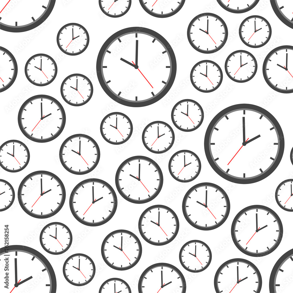 Tapeta Clock seamless pattern