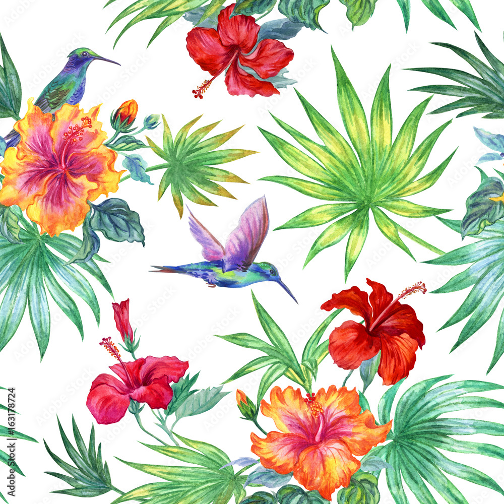 Tapeta Seamless watercolor pattern