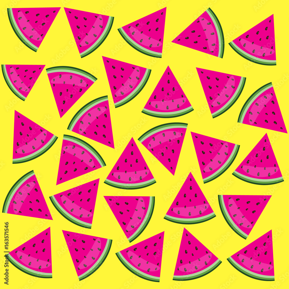 Tapeta Seamless watermelon pattern.