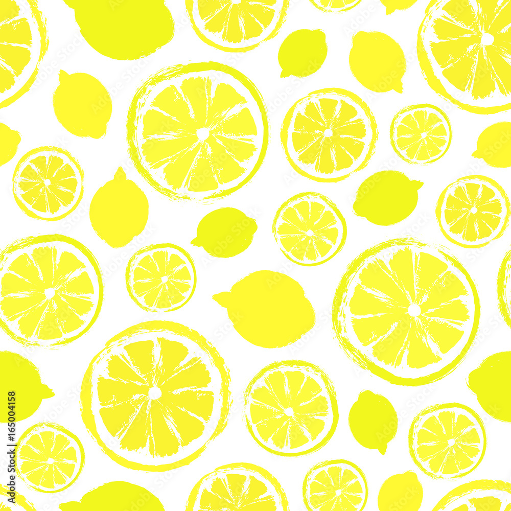 Tapeta Lemons Background Painted