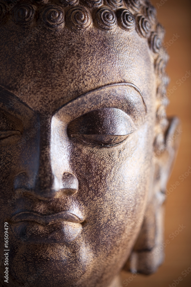 Obraz Tryptyk Statue de bouddha