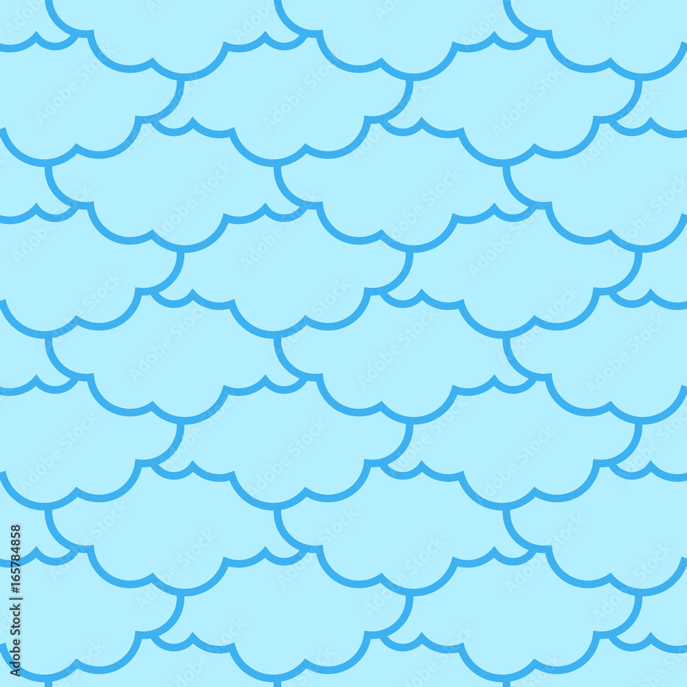 Tapeta Clouds seamless pattern. Sky