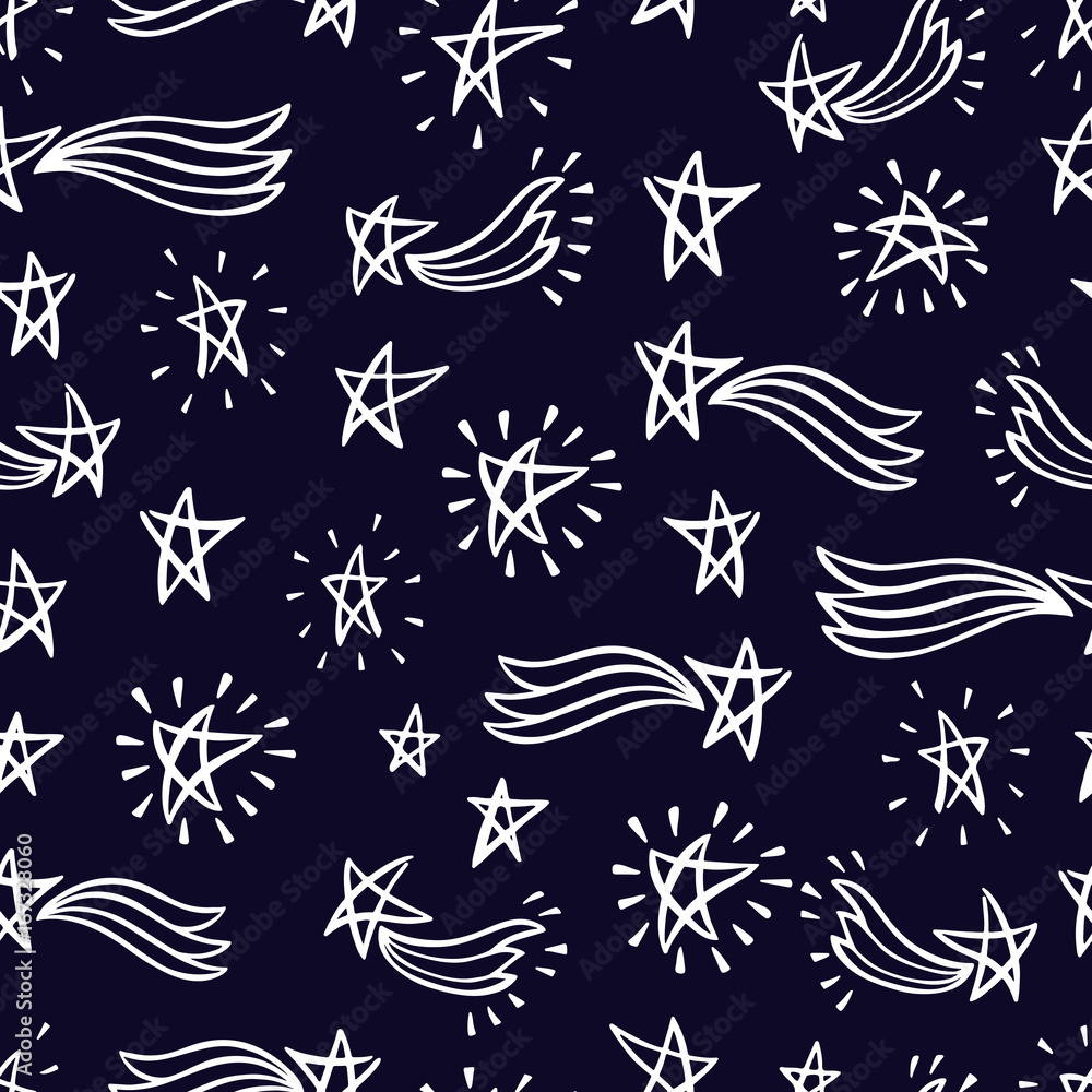 Tapeta Seamless pattern with cartoon