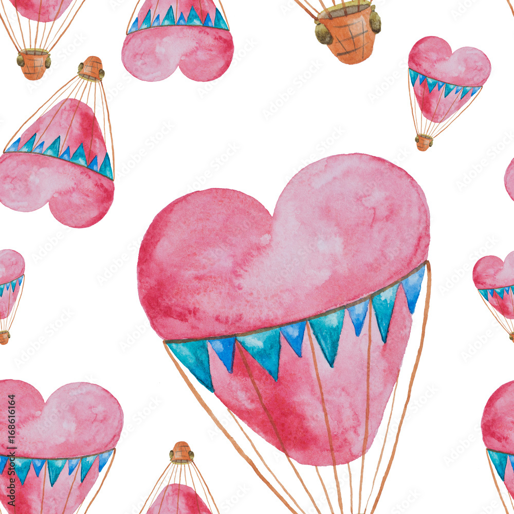 Tapeta Seamless pattern of balloons