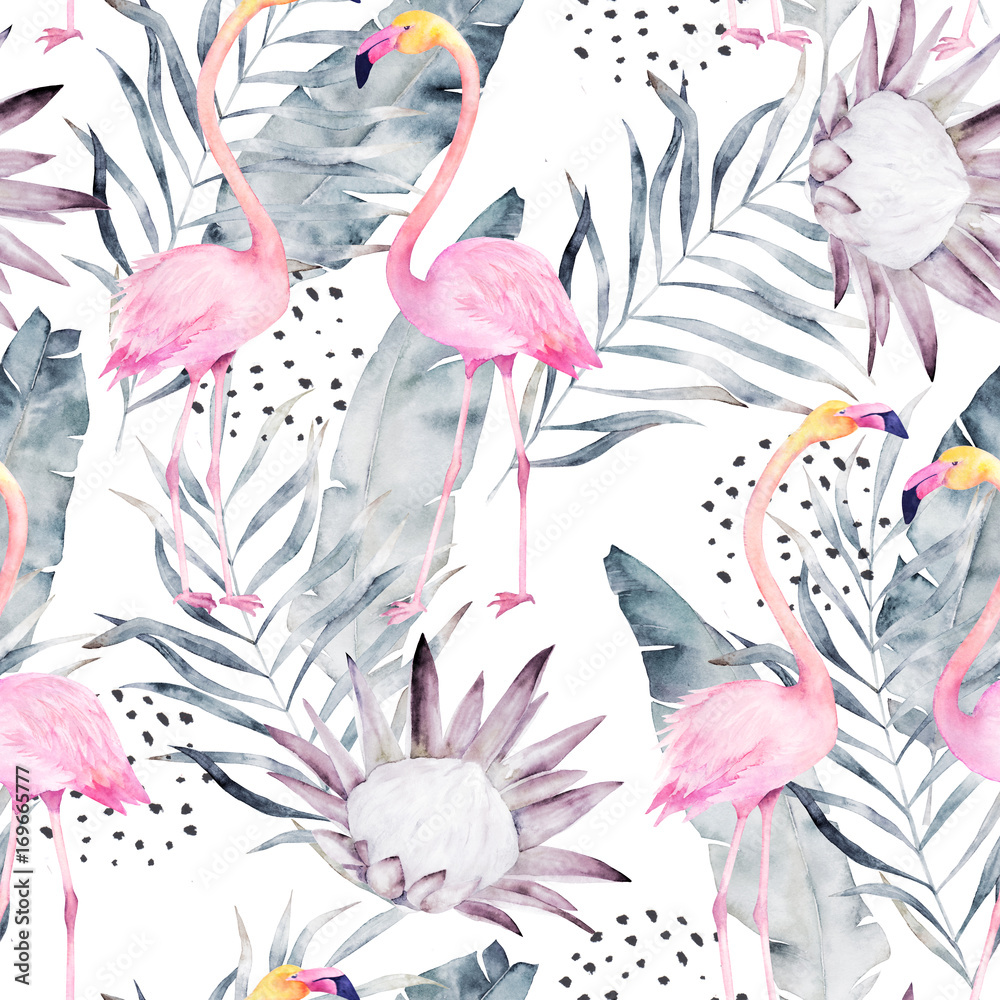 Fototapeta Abstract tropical pattern with