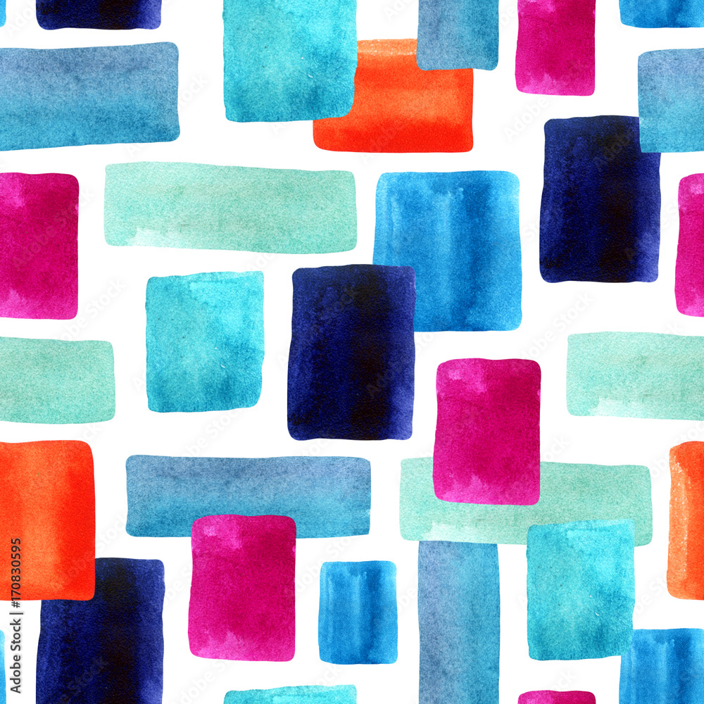 Tapeta Watercolor rectangles with