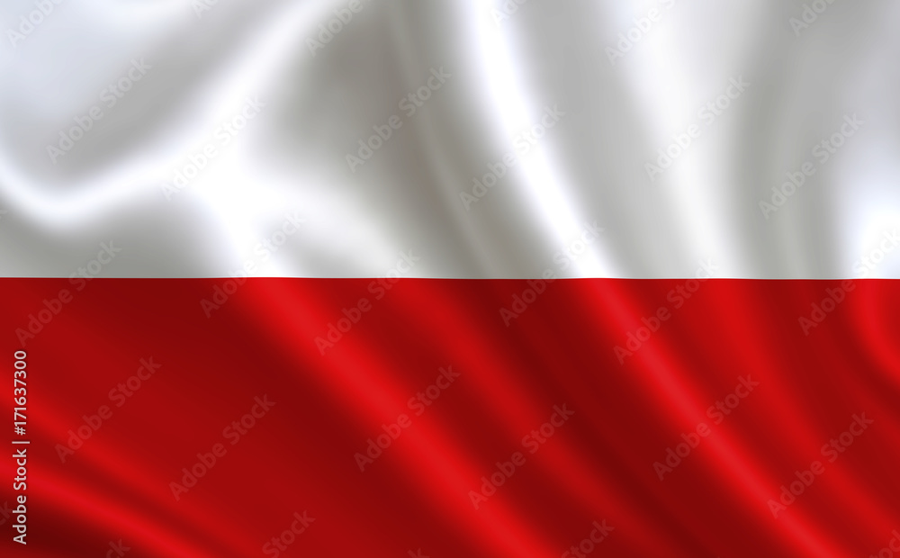 Fototapeta Polish flag. Poland flag. Flag