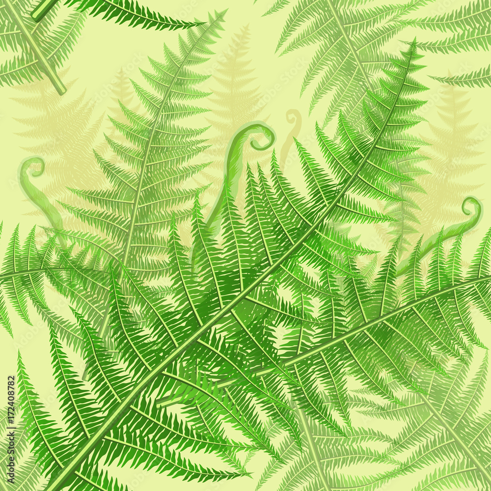 Tapeta Seamless pattern with green