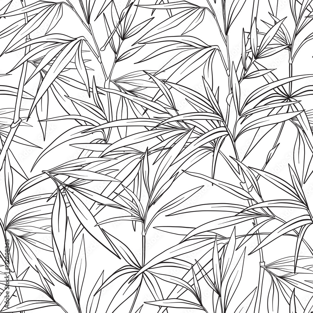 Tapeta Seamless pattern with bamboo