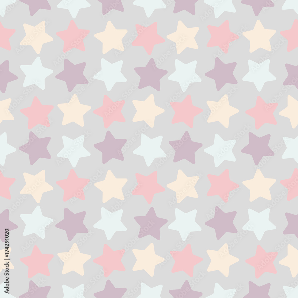 Fototapeta Seamless stars pattern.