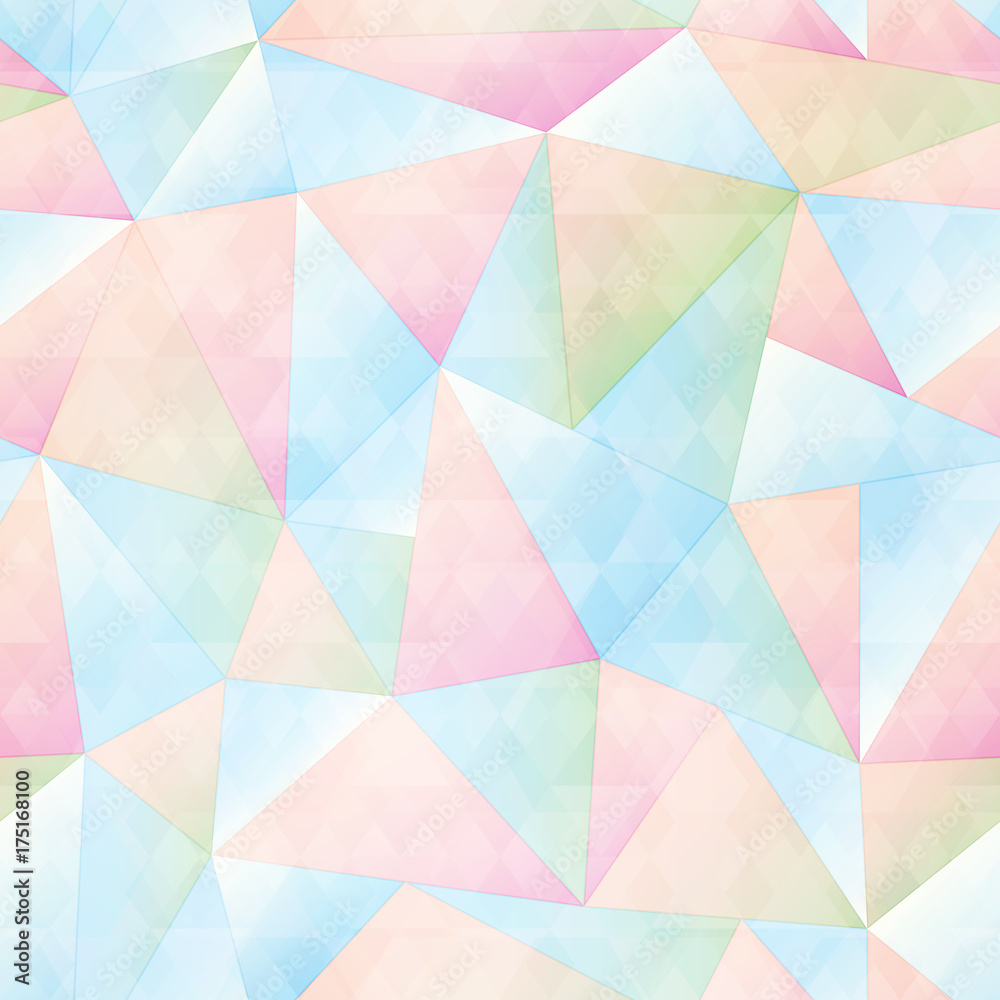 Tapeta Pastel color triangle seamless