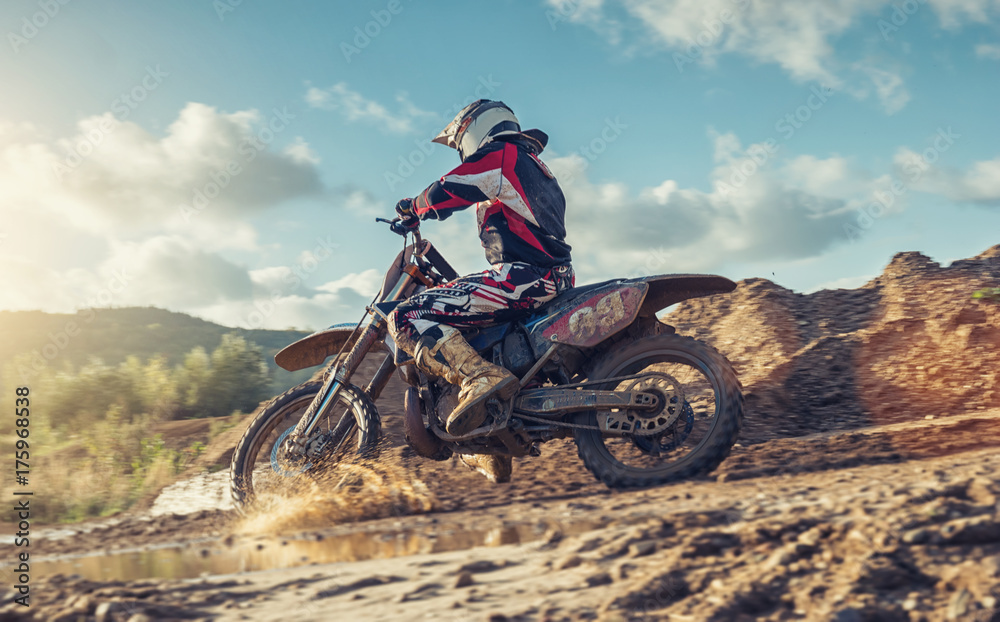 Obraz Kwadryptyk Enduro Extreme Motocross MX