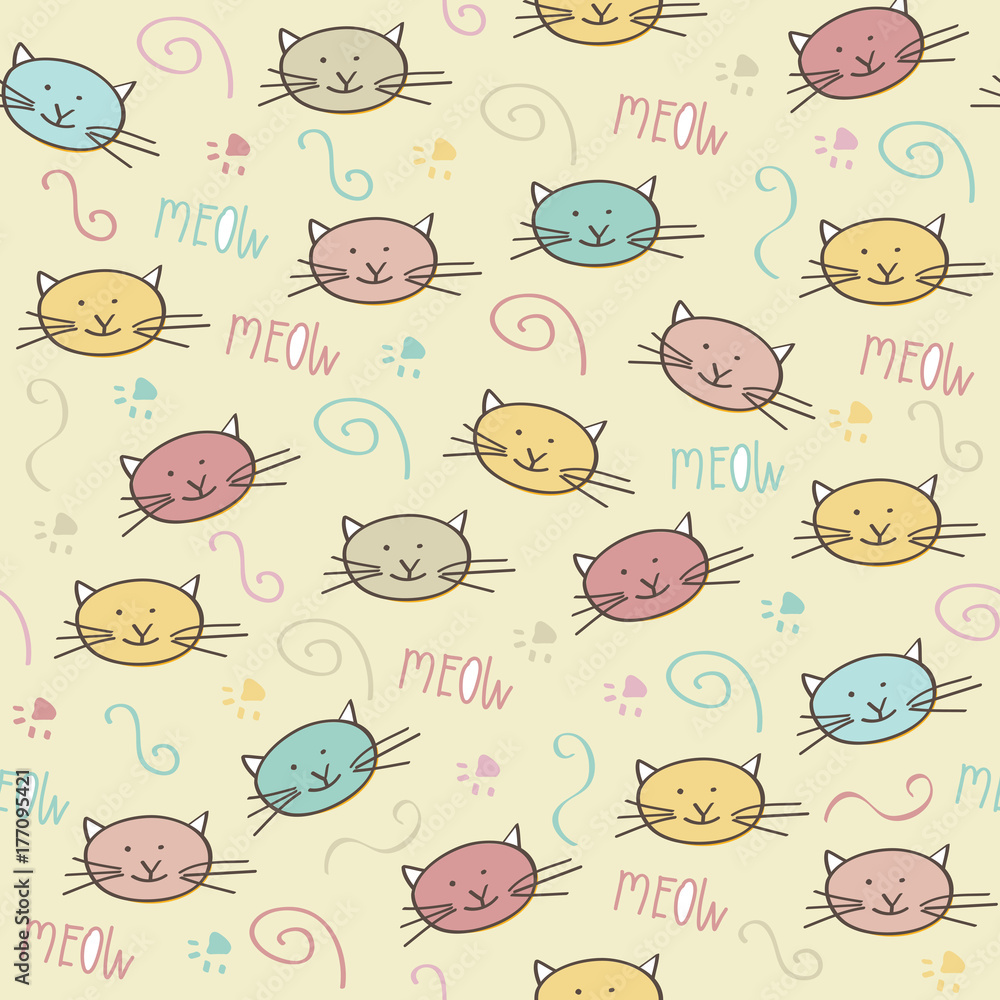Tapeta seamless pattern  with doodle